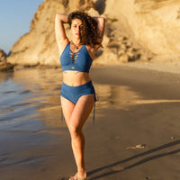 Booty Shorts in Blue, Sexy Yoga Clothes