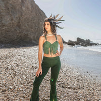Flare Yoga Pants For Women In Green
