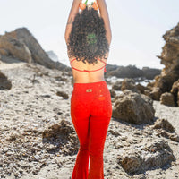 Flare Yoga Pants For Women In Shabby Orange