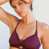 Suede Purple Bikini Set For Women "Ella"