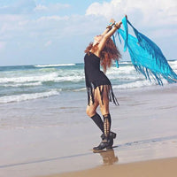 Knee High Leg Warmers In Black
