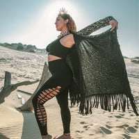 Yoga Leggings For Women In Black (Thick Lycra Fabric)