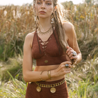 Booty Shorts in Shabby Terracotta Brown, Sexy Yoga cloths