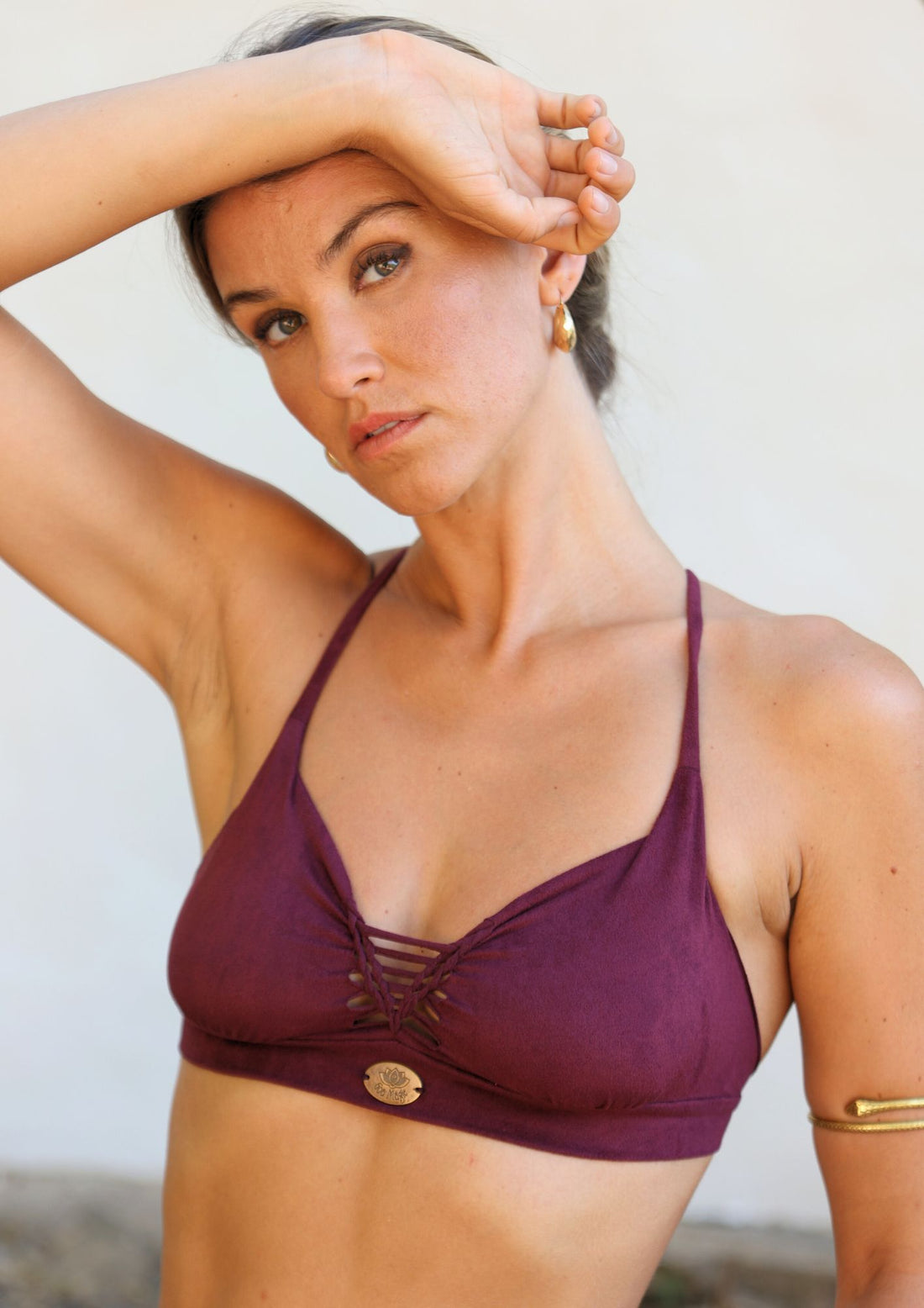Suede Purple Bikini Set For Women "Ella"