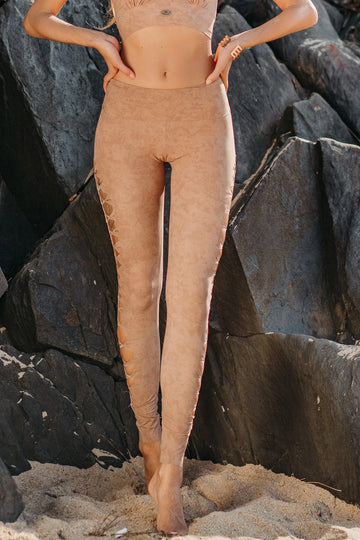 Yoga Leggings For Women In Shabby Beige