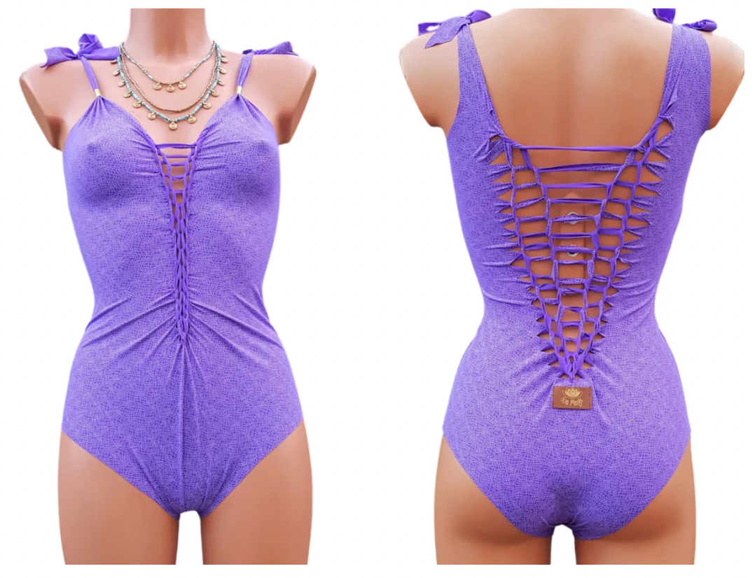 Black One Piece Swimsuit For Women "CLASSIC" (Lycra Fabric)