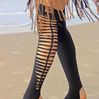 Over The Knee Leg Warmers In Black