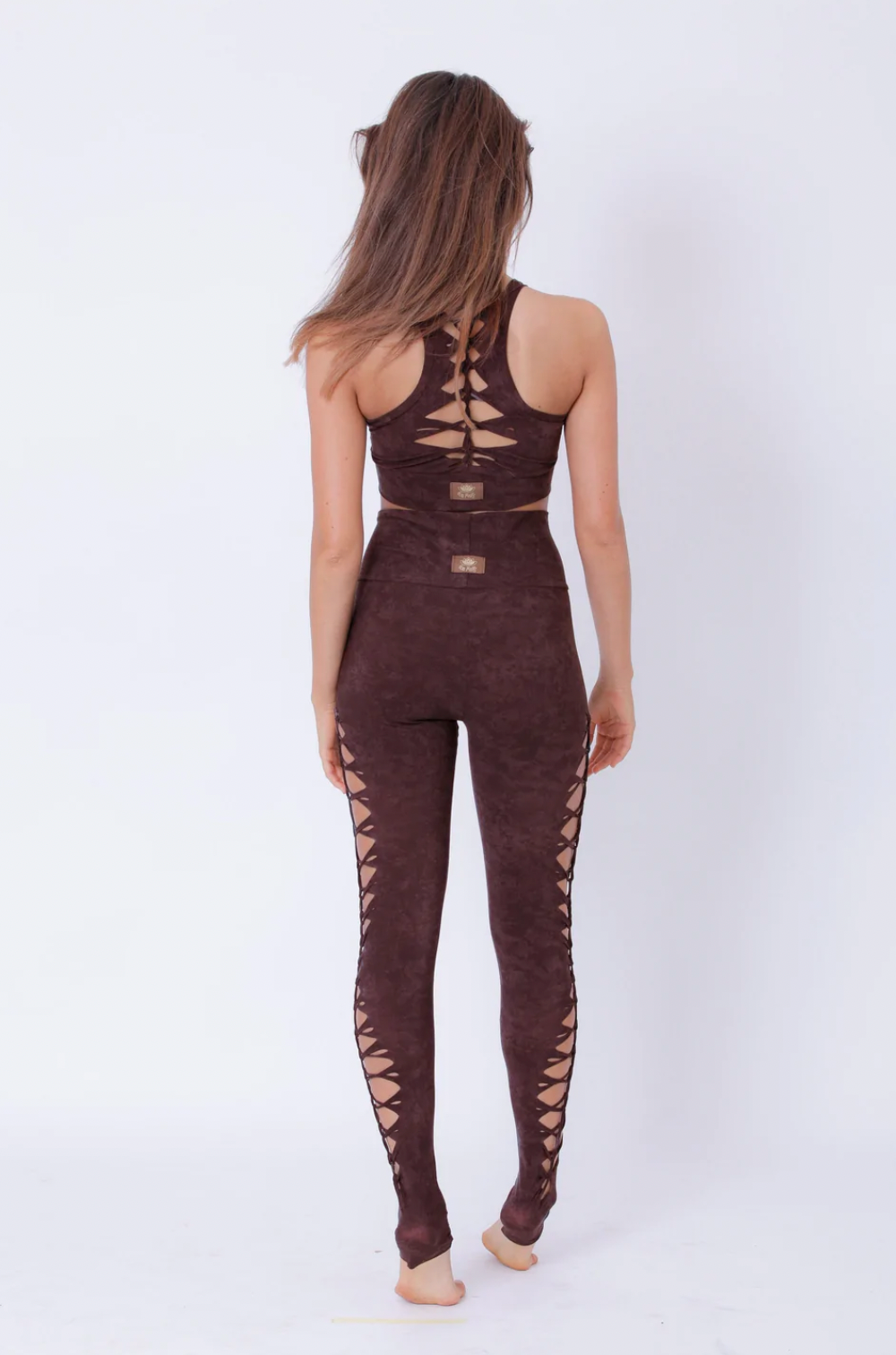 Yoga Leggings For Women In Shabby Dark Brown